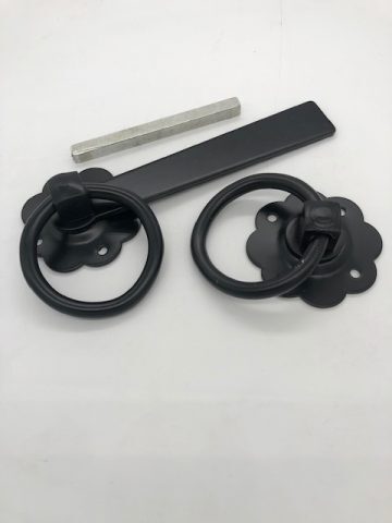 Amazon.com: Heavy Duty Gate Latch with Cable and Ring - Powder Coated Black  - Screws Included - DHHDGL : Tools & Home Improvement
